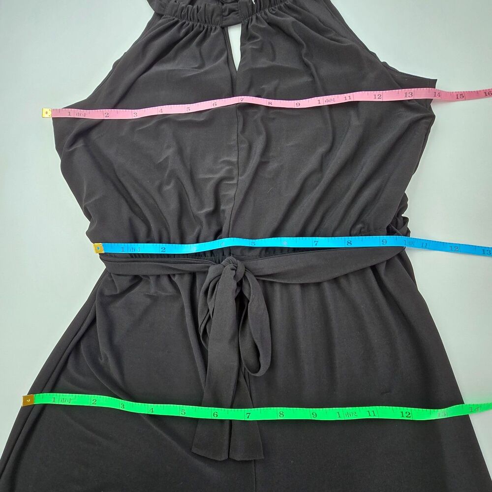 Emma & Michele black halter stretch jumpsuit Medium - Picture 6 of 8